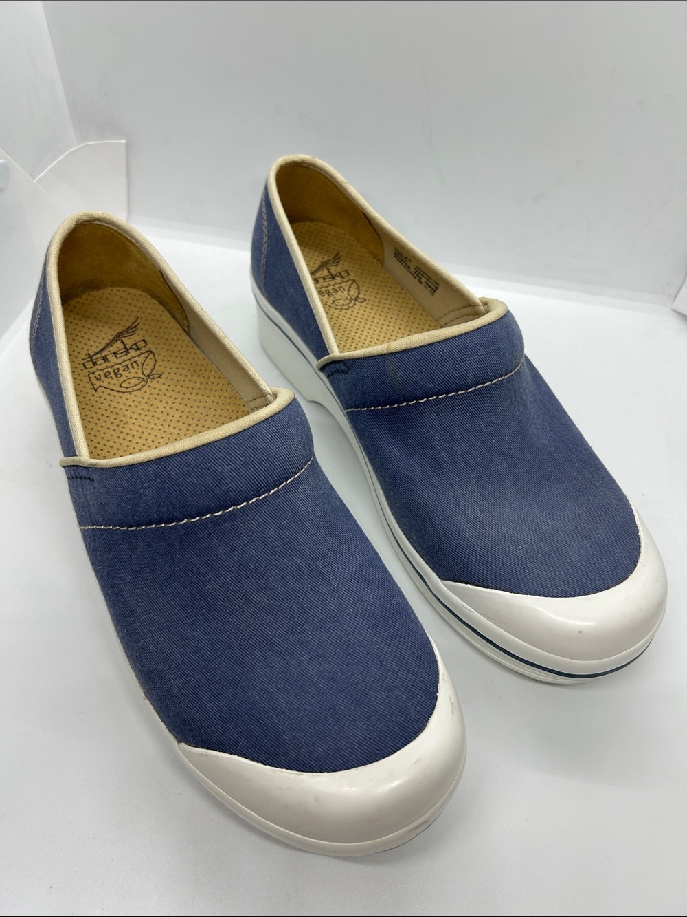 DANSKO DANIM VEGAN FABRIC UPPER SLIP ON SHOES WOMEN'S EU SIZE 42/US SIZE 11
